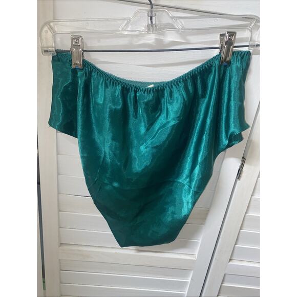 90s Victoria's Secret Gold Crown Label Satin Tap Pants Flutter Size M Lingerie - Picture 5 of 6